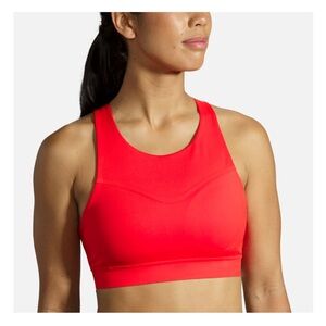 NWOT Brooks Red Sports Bra - Size 30C but fits like a B!